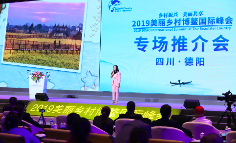 “2019美丽乡村博鳌国际峰会-----博鳌发布专场推介会”四川德阳专场。李文亮 摄