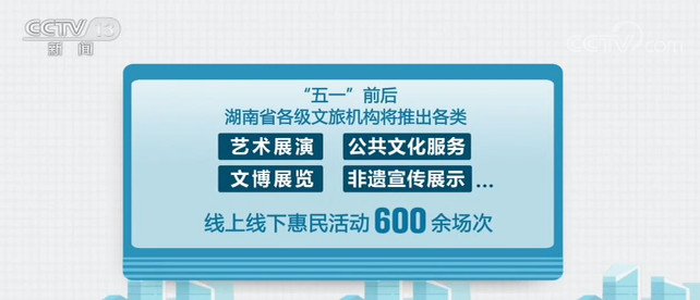 湖南：今年“五一”前后推出线上线下惠民活动600余场次