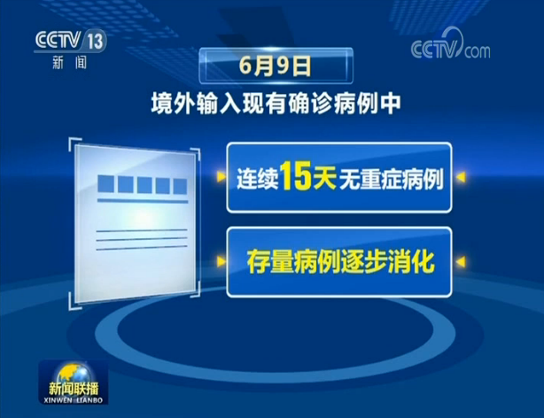 重症病例|全国连续15天无境外输入重症病例