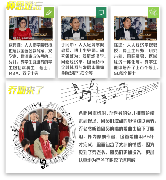 中国人民大学延河爱乐合唱团的教授们学贯中西、桃李芬芳