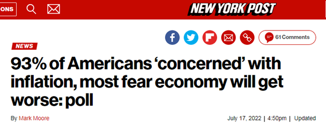 通胀“高烧不退”外媒:美国经济祸害全球