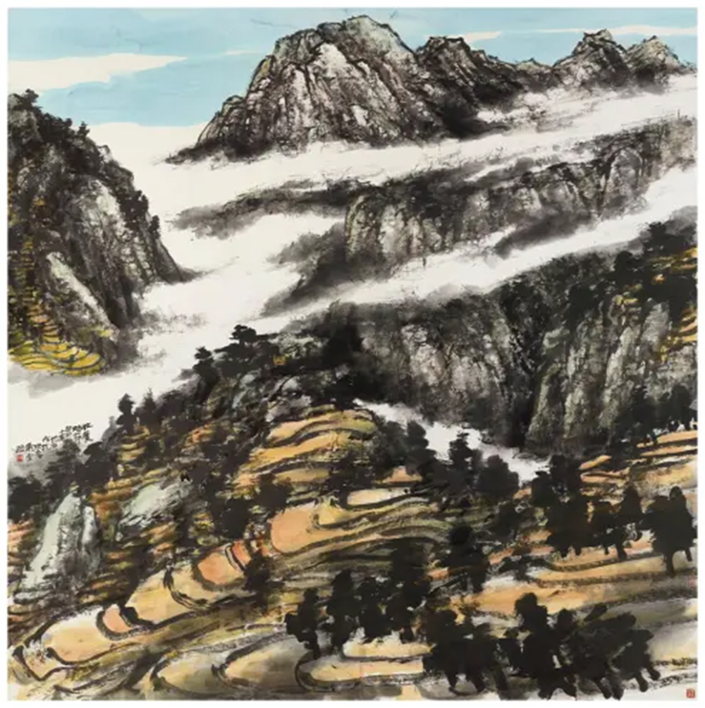 《收获时节》200x200cm