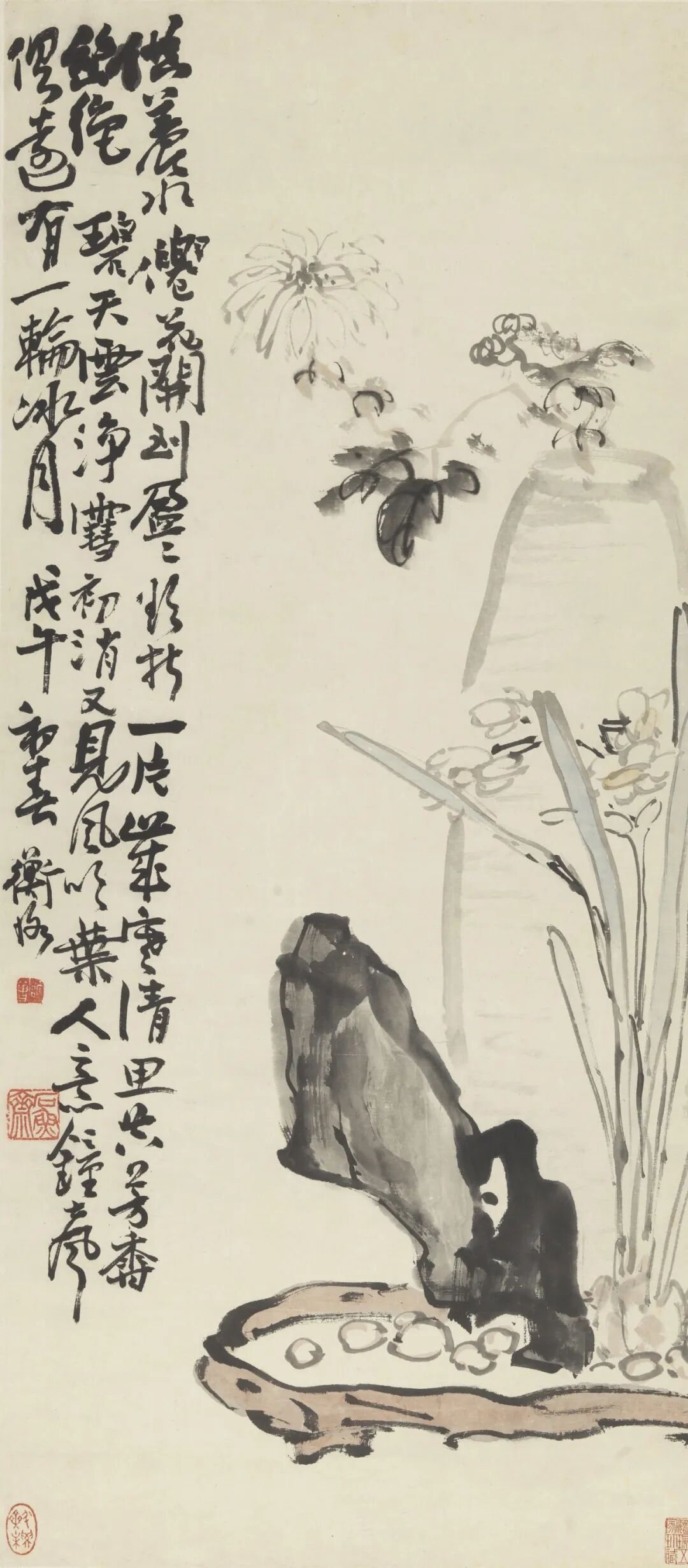 清供图 陈师曾 中国画 82.2×36.8cm 1918年 中国美术馆藏