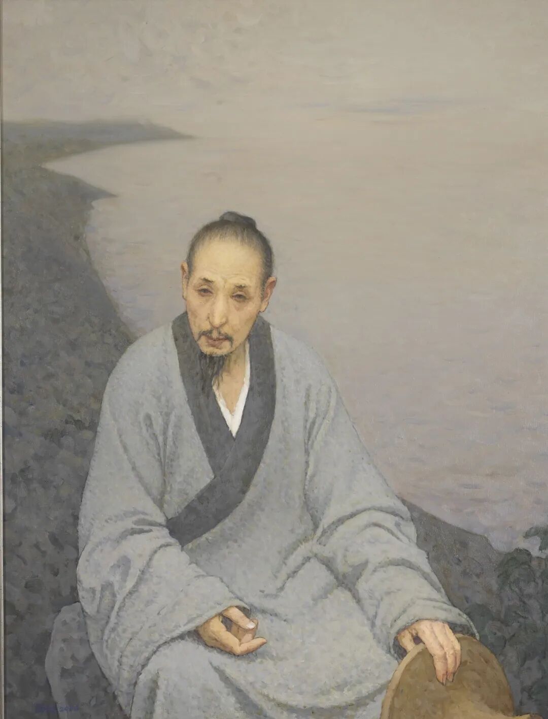 八大山人像 靳尚谊 油画 132×100cm 2006年 中国美术馆藏