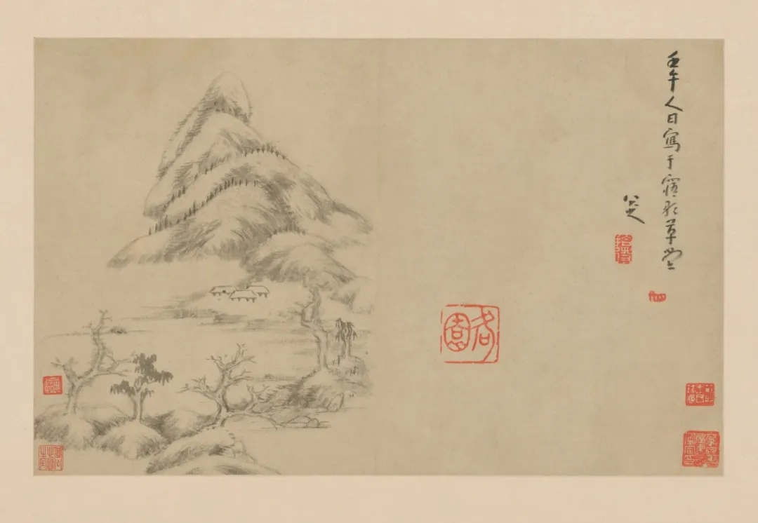 朱耷 山水图册 故宫博物院藏