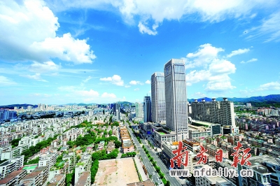 位于东区的利和广场综合体成为中山市地标性建筑.