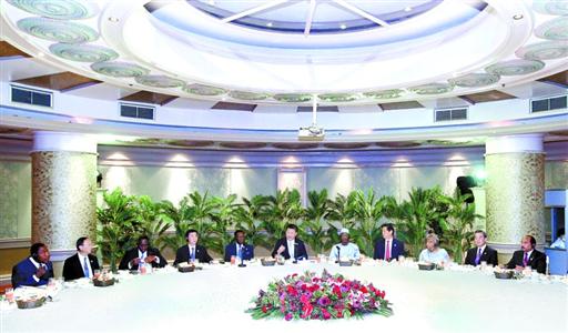 习近平同南非总统祖马共同主持中非合作论坛约