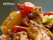 Китайская кухня - Жареное утиное мясо с клубнями аморфофаллуса