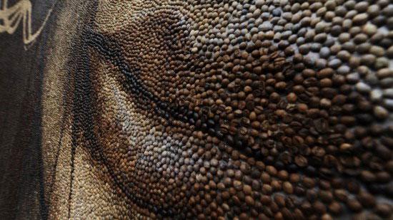 In Russia, one million coffee beans are being used to make a giant painting. The art piece has even been registered in the Russia's Book of Records as the world's biggest.