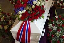 1st funerals for terror victims held in Norway