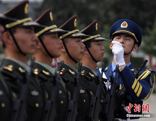 组图:解放军仪仗队走出国门 将参加墨西哥庆典阅兵
