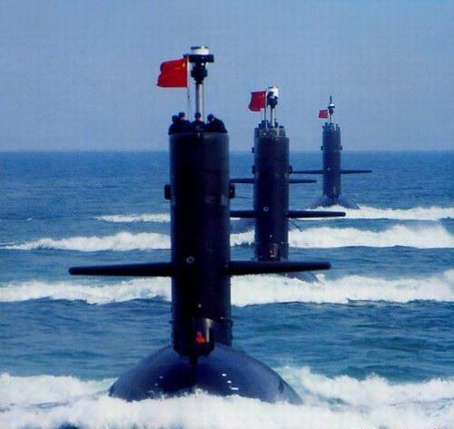 资料图:中国潜艇编队