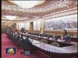 张德江与哈萨克斯坦议会下院议长举行会谈