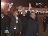 李克强结束出席上海合作组织成员国总理第十二次会议离开塔什干回国