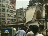 印度一在建桥梁坍塌 大量人员被困