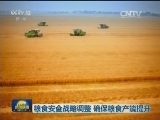 粮食安全战略调整 确保粮食产能提升