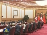 李克强同丹麦首相举行会谈