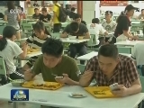 “光盘行动” 减少浪费 校园在行动