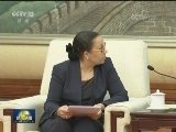 张德江会见加蓬参议长