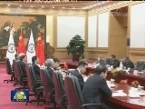 张德江与阿拉伯议会议长举行会谈