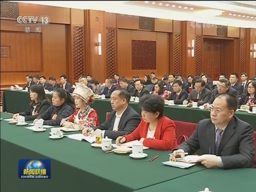 王沪宁参加湖南代表团审议