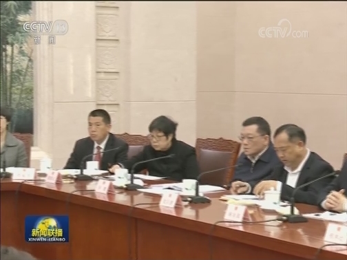 栗战书同部分全国人大代表座谈