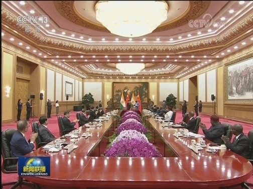 习近平同尼日尔总统举行会谈