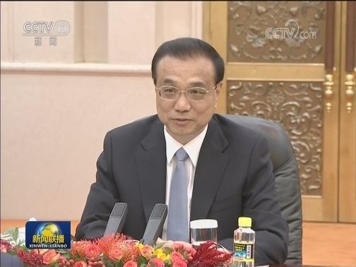 李克强会见法国总统