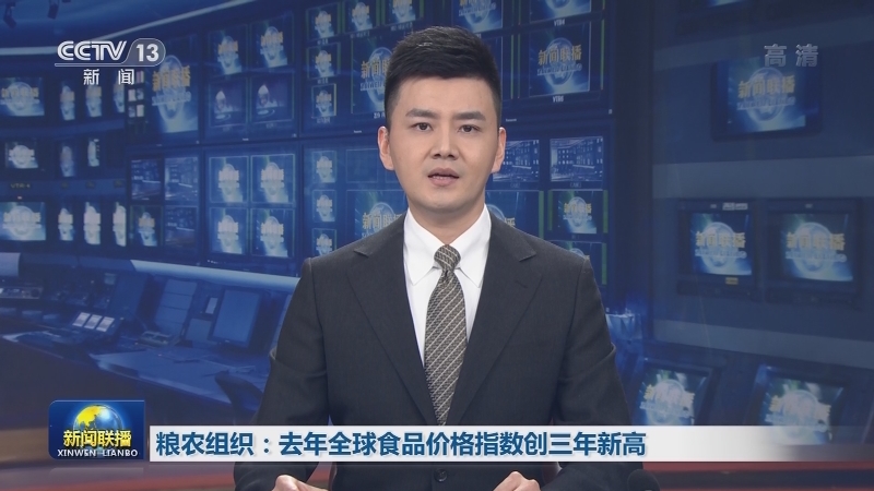 粮农组织：去年全球食品价格指数创三年新高