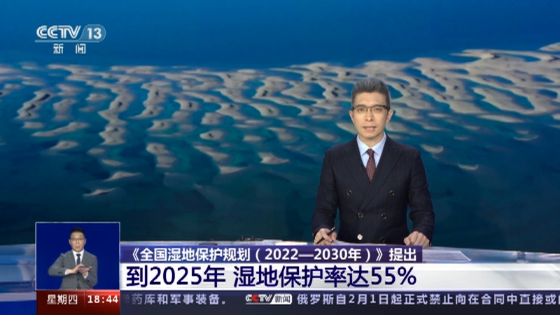 [共同关注]《全国湿地保护规划（2022——2030年）》提出 到2025年 湿地保护率达55%