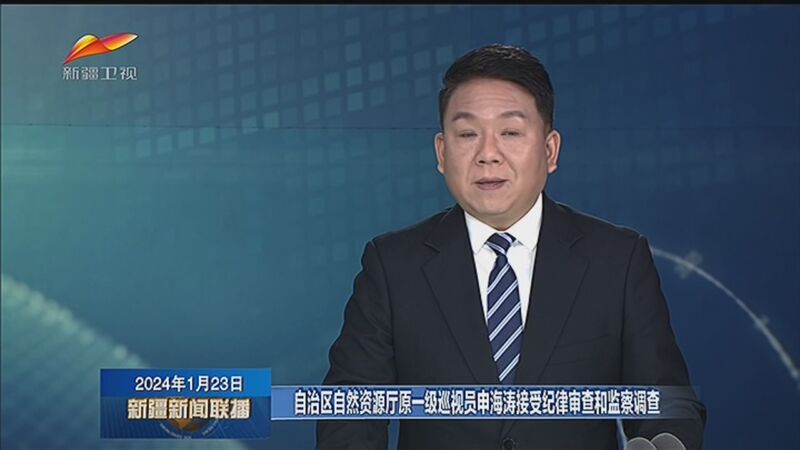 [新疆新闻联播]自治区自然资源厅原一级巡视员申海涛接受纪律审查和