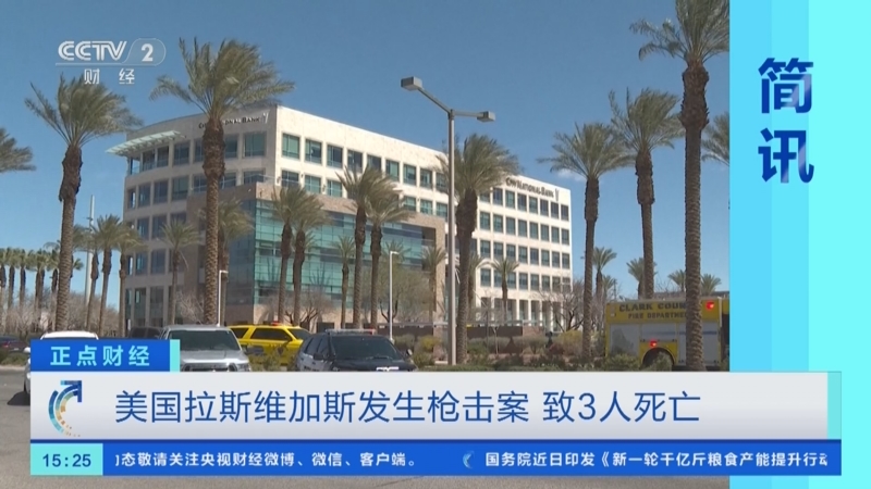 [正点财经]美国拉斯维加斯发生枪击案 致3人死亡