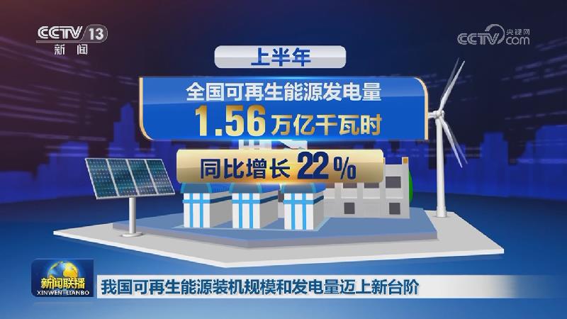 我国可再生能源装机规模和发电量迈上新台阶