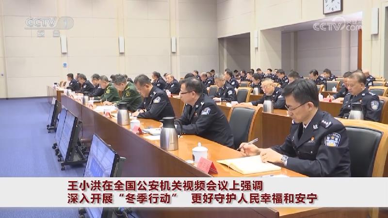 [视频]王小洪在全国公安机关视频会议上强调 深入开展"冬季行动" 更好
