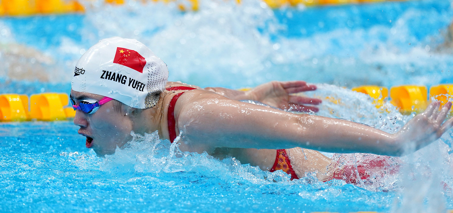 奥运会女子100米蝶泳加拿大选手夺冠张雨霏摘银