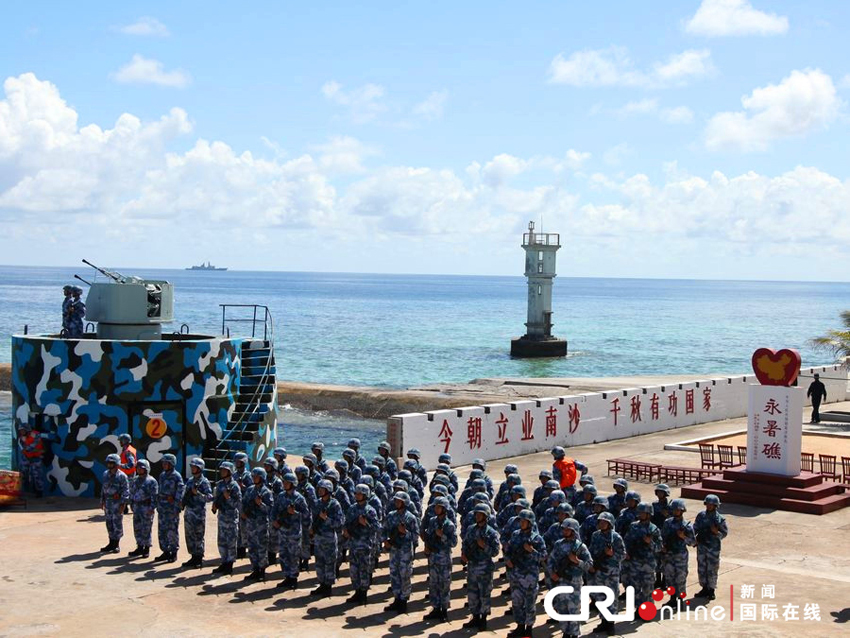 中国海军在南海巡视赤瓜礁和永暑礁_新闻频道
