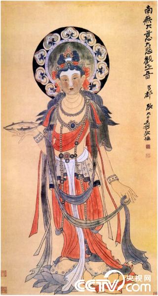 央视画廊】大千人物——张大千绘观音像_央视网(cctv.com)