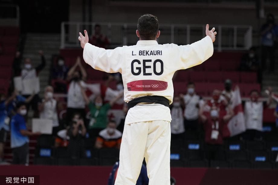 [图]奥运会柔道男子90公斤级：格鲁吉亚选手夺金