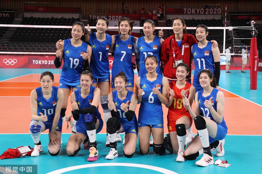 [图]中国女排3-0阿根廷 小组赛两连胜告别东京