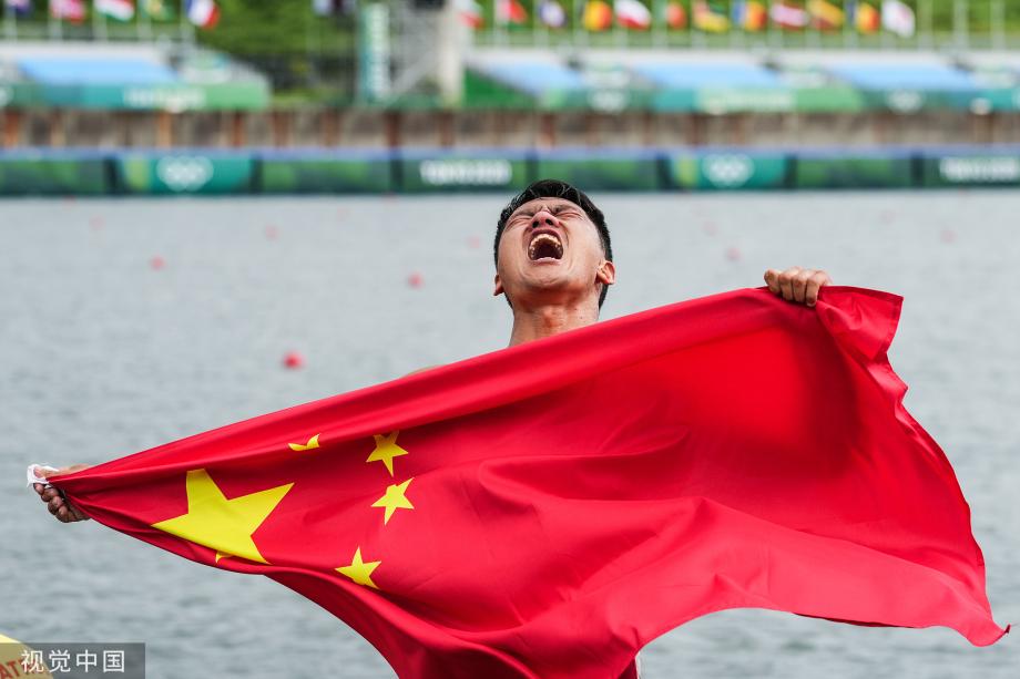[图]男子1000米单人划艇-刘浩摘银 巴西选手获金牌