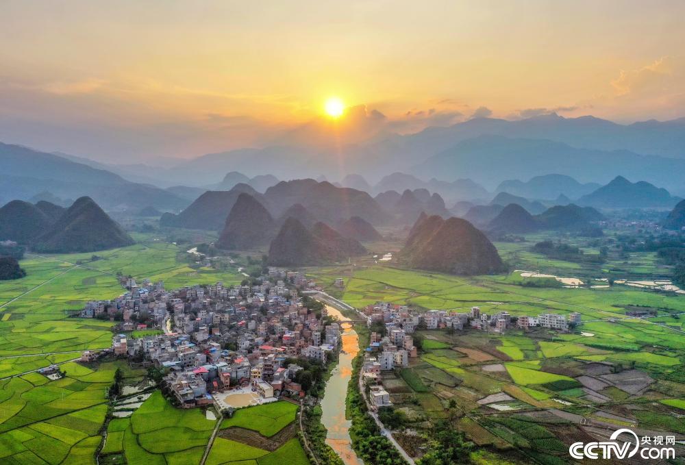 湖南道县秋日田园美如画