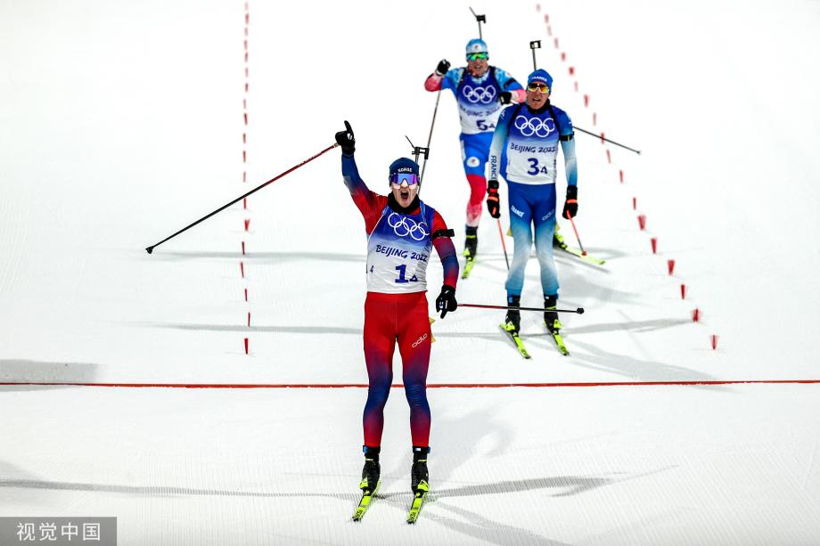 [图]北京冬奥会冬季两项混合接力4×6km：挪威队夺冠