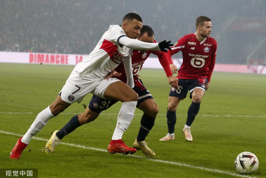 法甲-姆巴佩破门阿森西奥大礼 巴黎1-1客平里尔