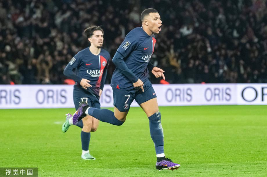 姆巴佩破门 巴黎2-0胜第12次夺得法国超级杯