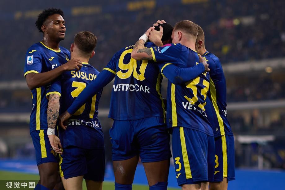 尤文2-2平维罗纳4轮不胜 多赛1场距榜首9分