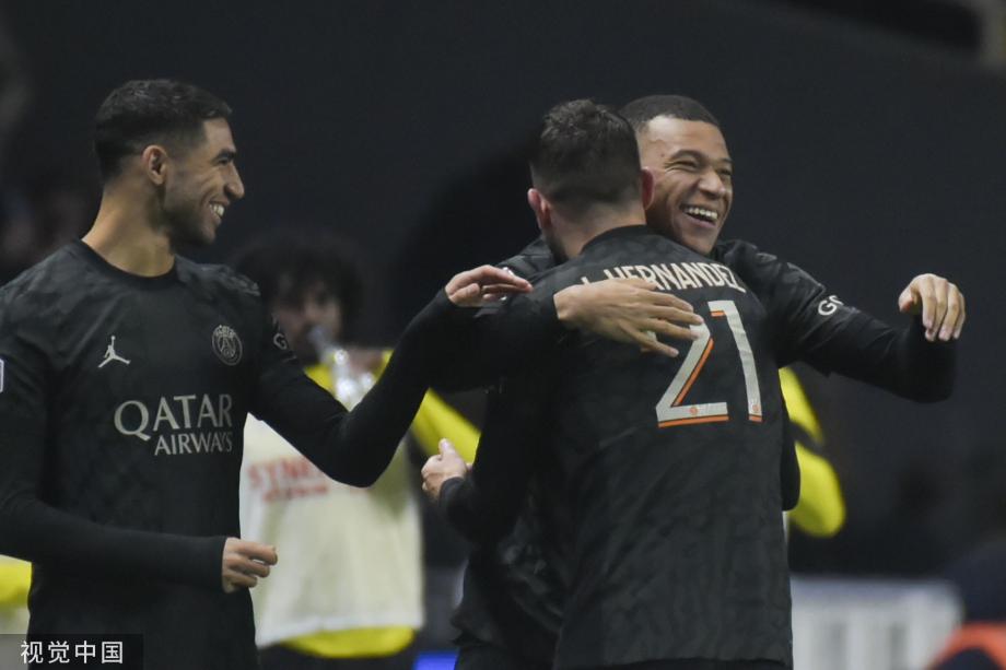 姆巴佩点射建功 巴黎2-0完胜南特14分领跑