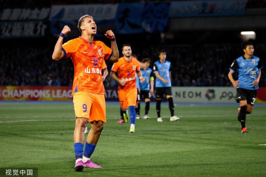 亚冠-贾德松绝杀克雷桑双响 泰山4-2川崎进八强