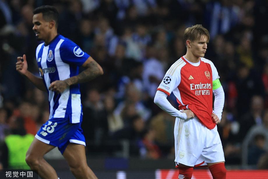 枪手全场0射正 阿森纳0-1遭波尔图读秒绝杀