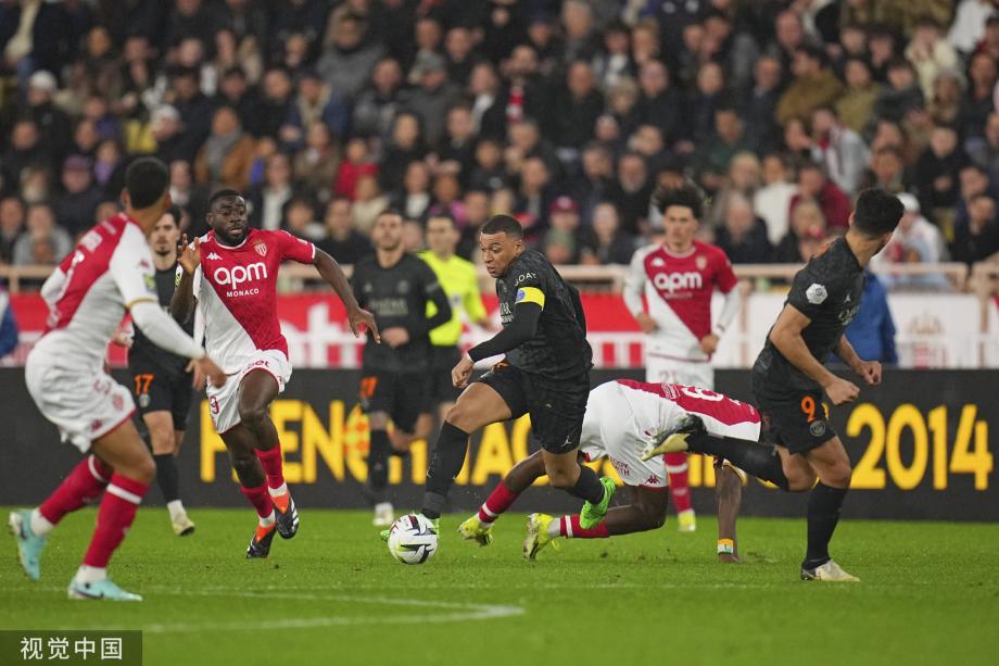 法甲-多纳鲁马救险 巴黎0-0摩纳哥12分领跑