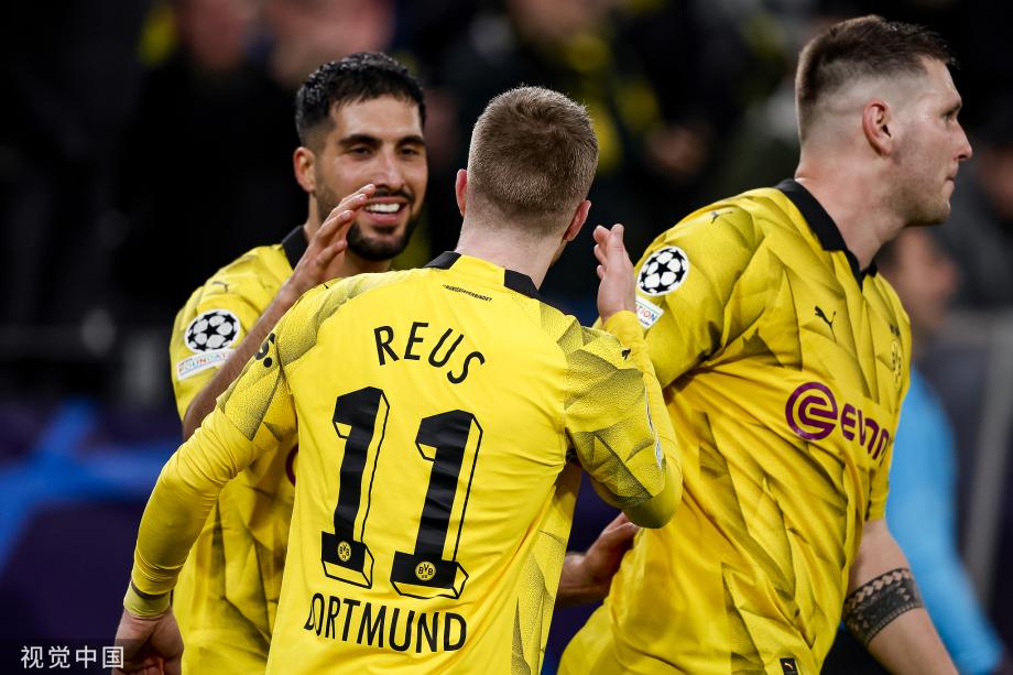 桑乔破门后伤退 多特总比分3-1埃因霍温进8强